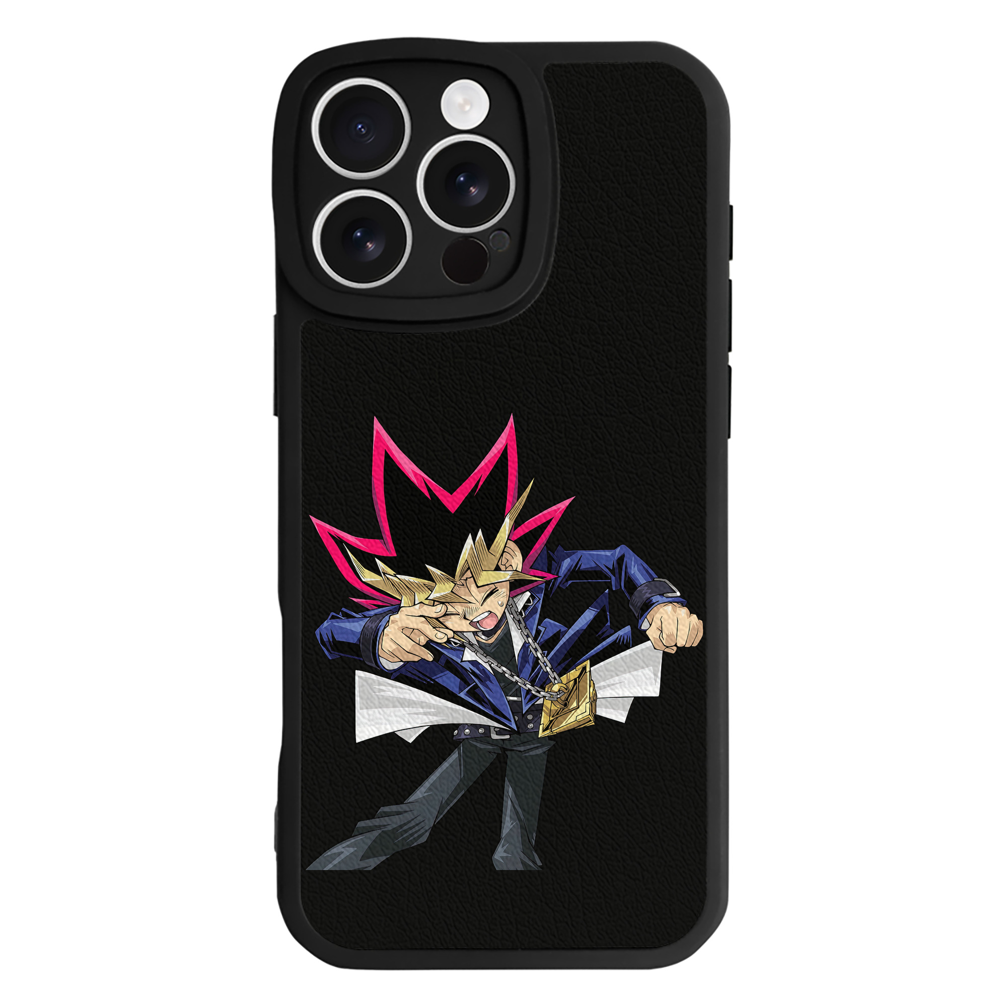 遊☆戯☆王 Yu-Gi-Oh! 【iPhone 16シリーズ対応】シリコンスマホケース（レザー調） 材質：シリコン